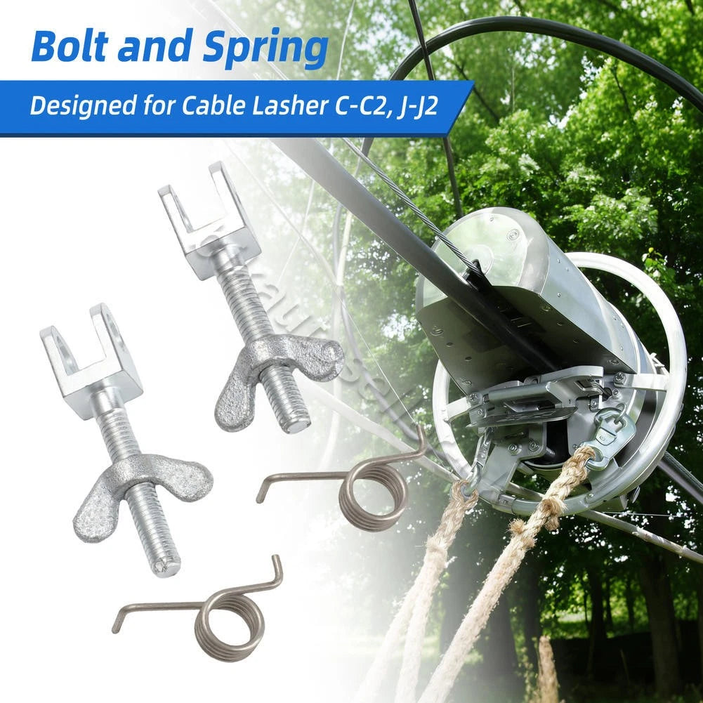 Cable Lasher Bolt and Spring for J & J2 & C & C2 Models