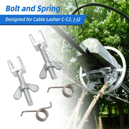 Cable Lasher Bolt and Spring for J & J2 & C & C2 Models