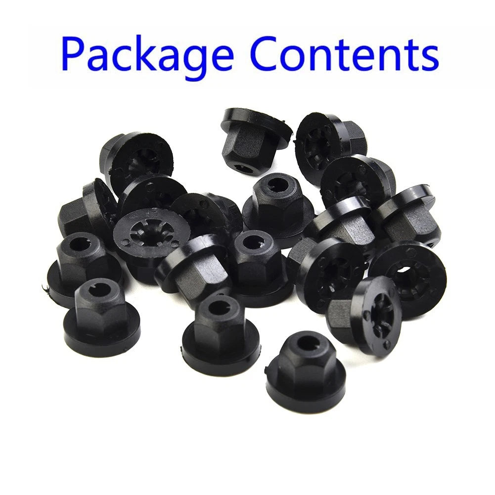 Plastic Nut with Ring for BMW E46 E60 E90 E91 X3 (4.5mm Hole)