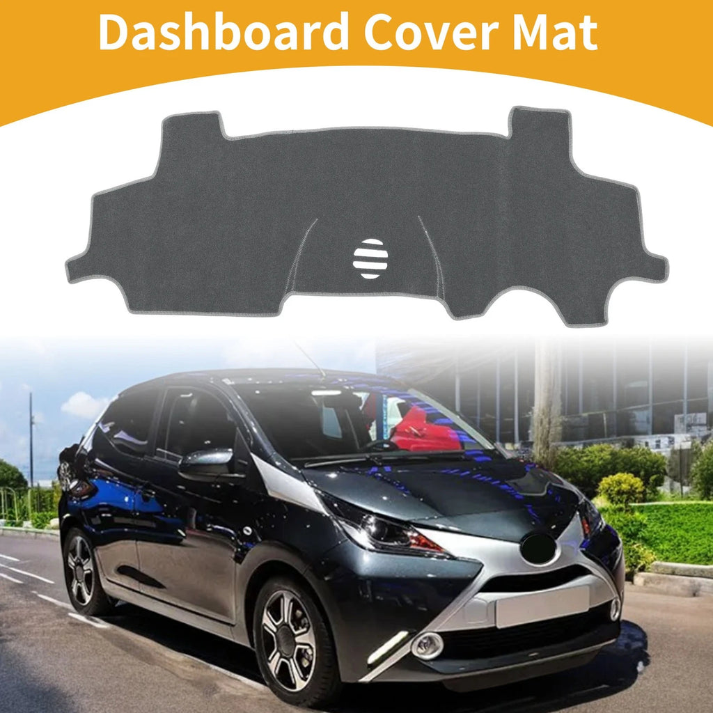 Dashboard Cover Dash Mat Carpet Gray Replacement for Toyota Aygo (2005–2014)
