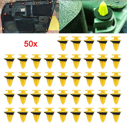 Set of 10 Plastic Door Trim Clips for Ford Focus (2002–2011) & Kia (2000–2019) 1008068