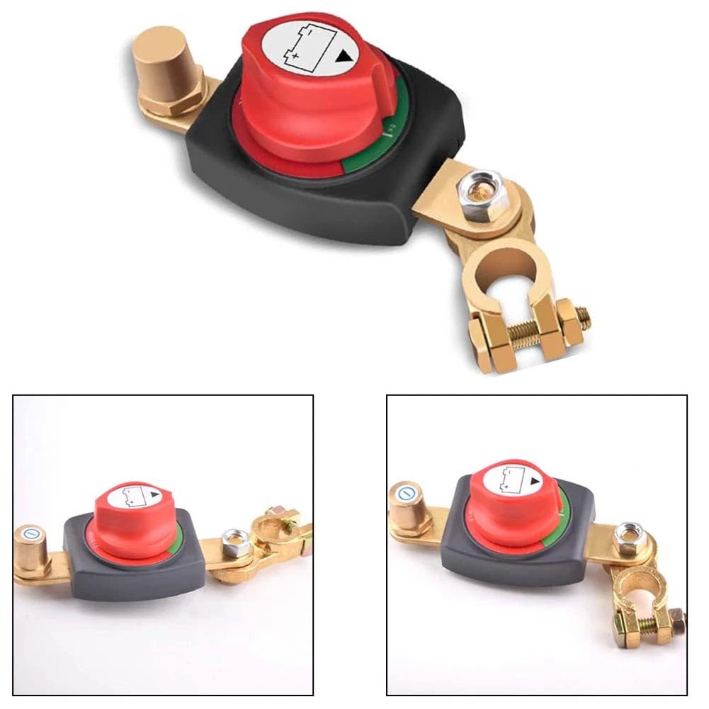 Battery Disconnect Switch for RVs, Boats, ATV (12V, 48V)