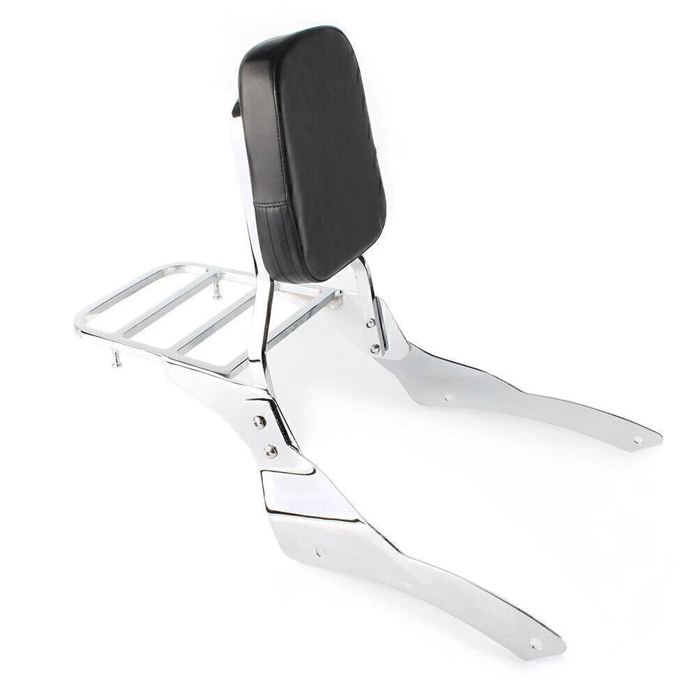 Passenger Backrest Sissy Bar w/ Luggage Rack for Yamaha Vstar 400 (1998–2014)