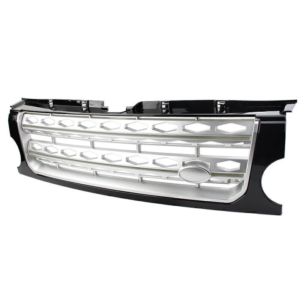 Front Grille Trim for Land Rover Discovery LR3 (2005–2009) Black Silver
