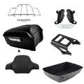 Matte Black Trunk Backrest Mount Rack for Harley Touring (2009–2013)