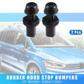 Hood Bumpers 2 Pcs Replacement for Volkswagen Fox 2005–2019 Golf 2004–2010
