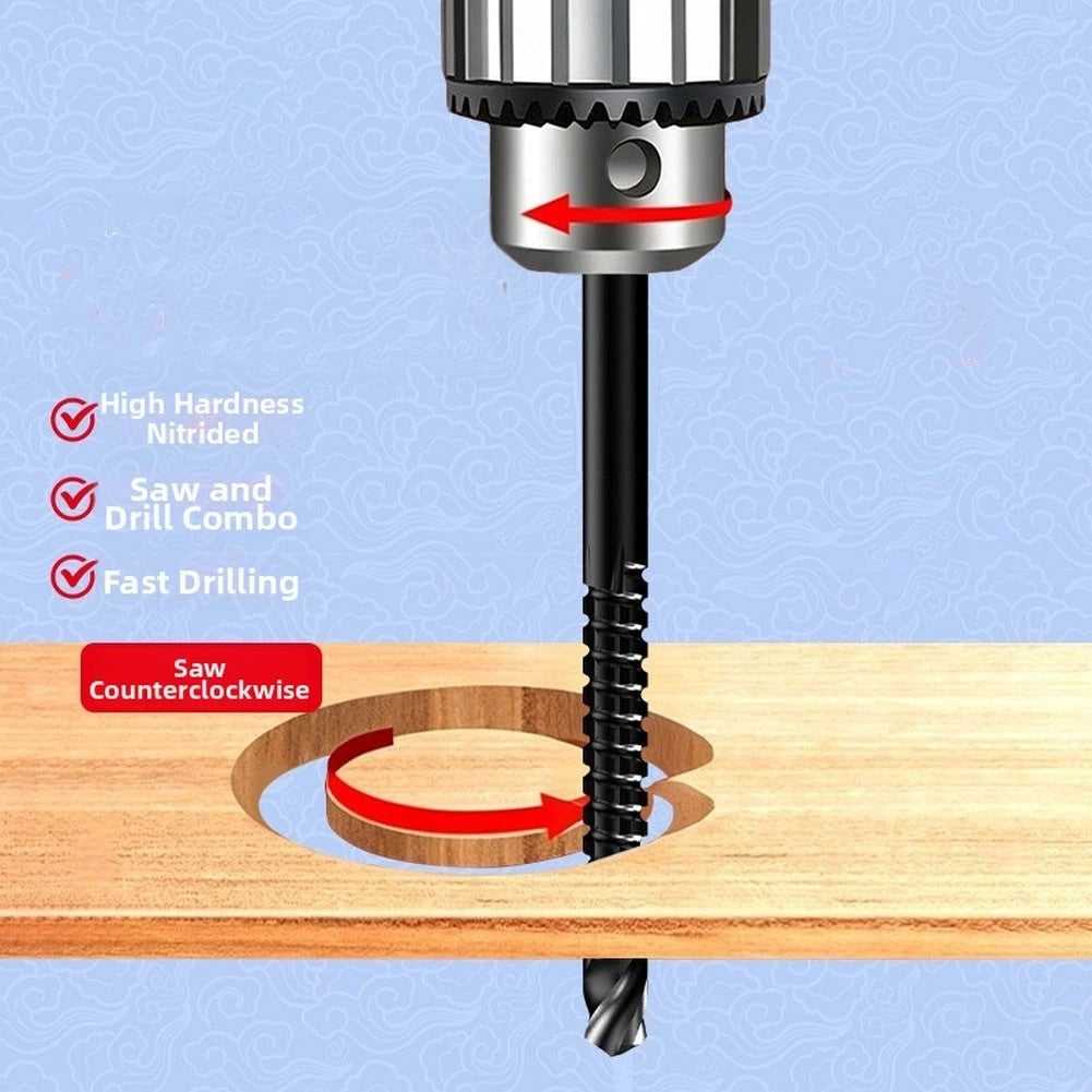 HSS Twist Drill Bit Set (3/4/5/6/6.5/8mm) Nitrided Finish for Drilling