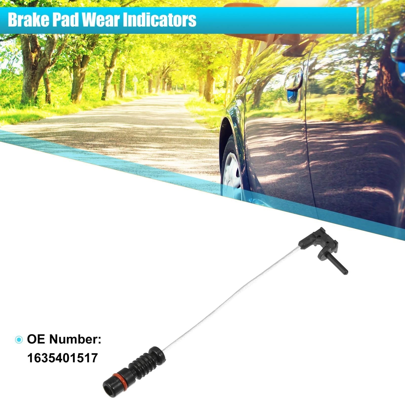 Brake Pad Wear Sensor Front Rear Set for Mercedes-Benz W163 (2000–2004)