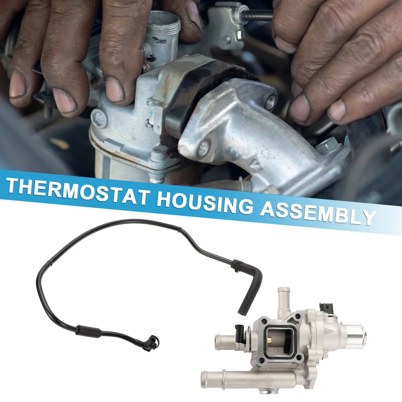 Engine Coolant Thermostat Housing Assembly for Chevy Sonic 1.8L (2012–2018)