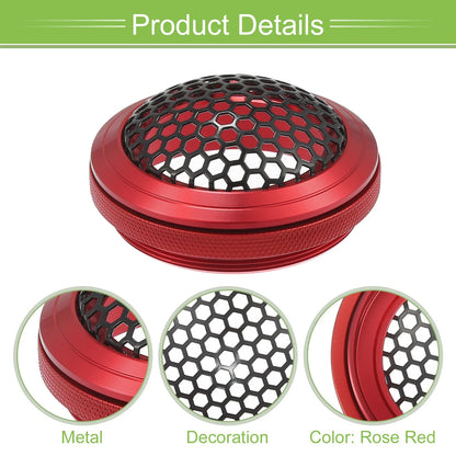 1.5" Car Speaker Grill Cover for Subwoofer (Universal) - Rose Red Black