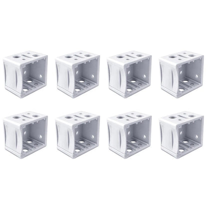 8pcs White Venetian Blind Brackets for 25mm & 1 Inch Blinds