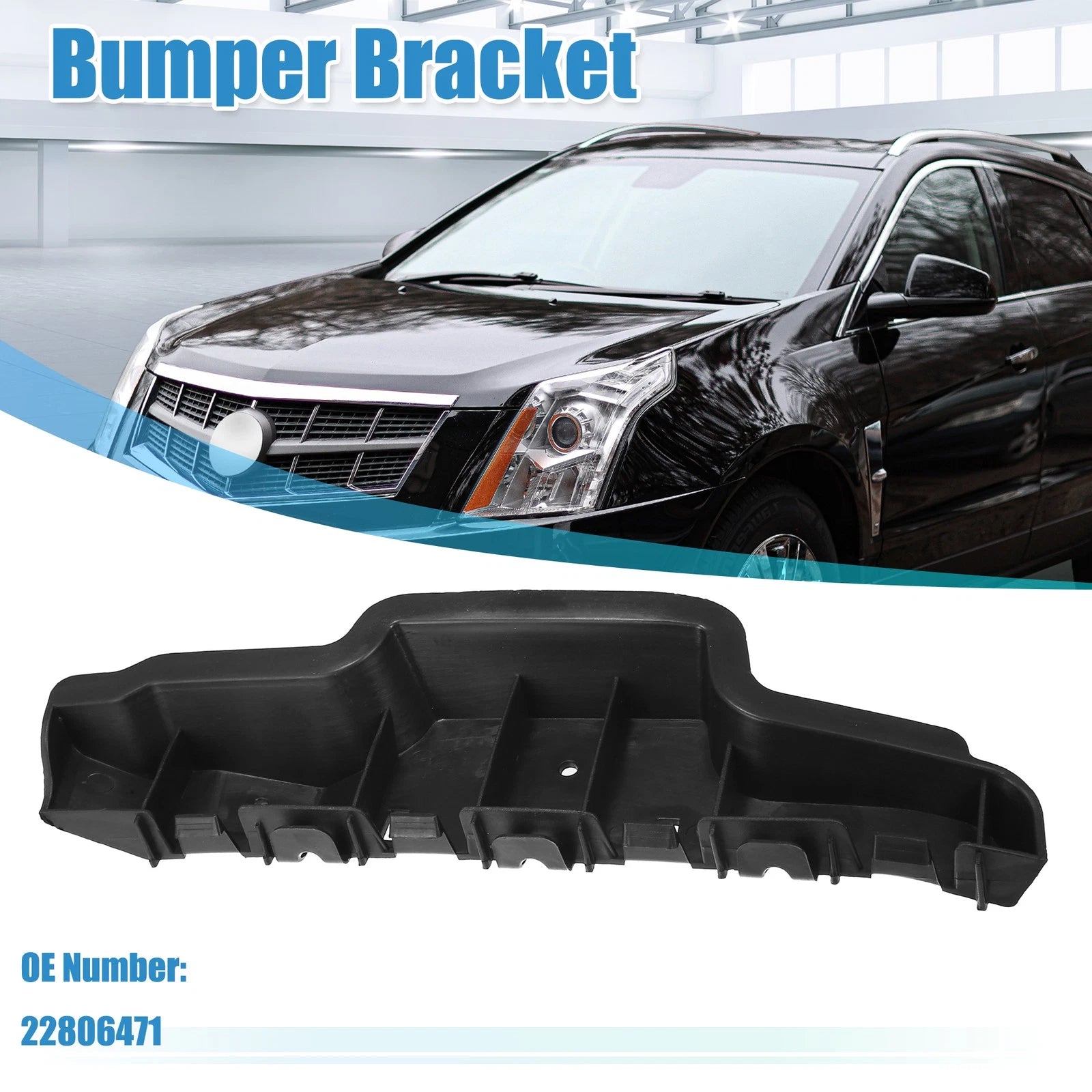Right Side Front Bumper Mounting Support Bracket No. 22806471 for Cadillac SRX (2004–2016)