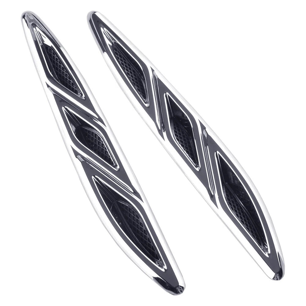 Left & Right Front Hood Vent Grille Molding For Buick Verano 2012-2014 2.0L 2.4L