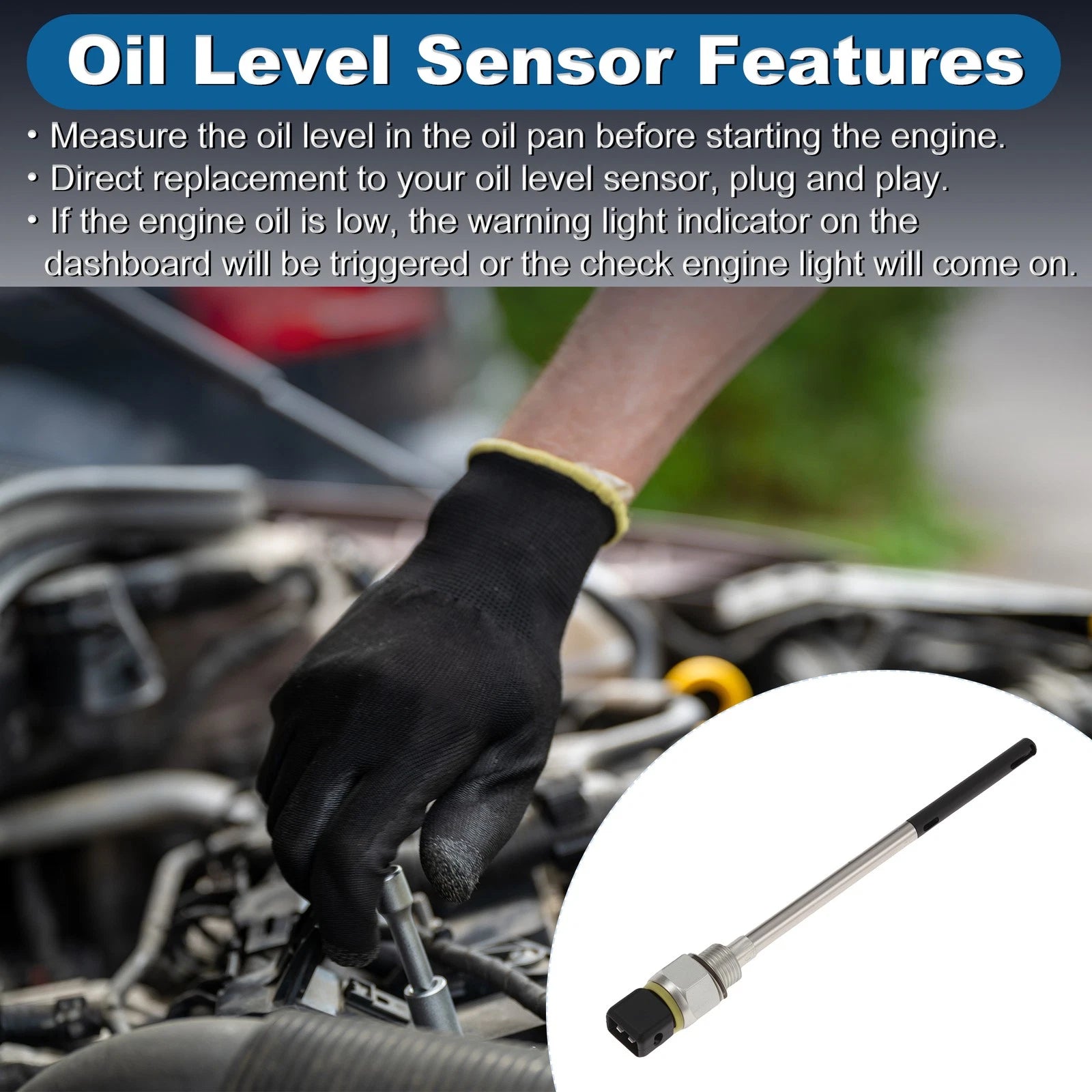 Engine Oil Level Sensor 111457408R for Renault Clio II (1999–2005)