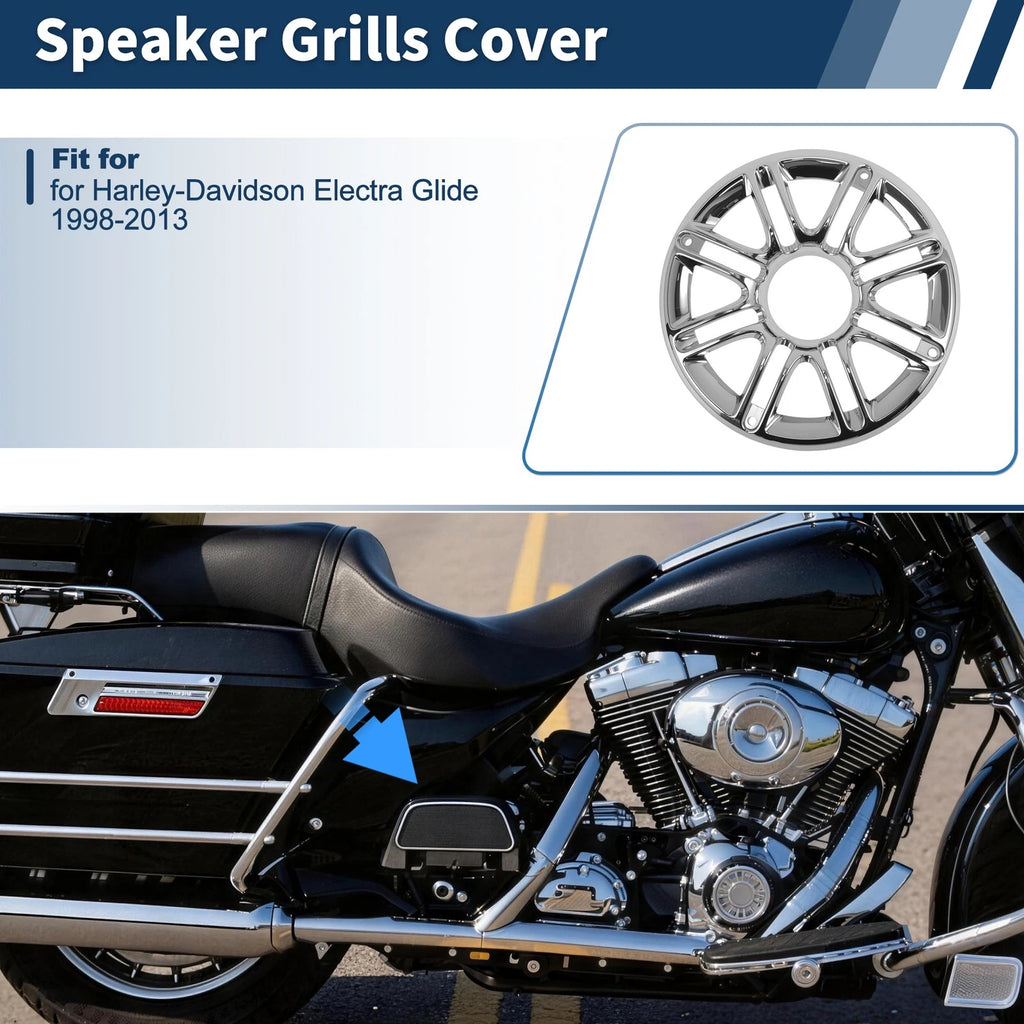 Speaker Grills Cover for Harley-Davidson Electra Glide (1998–2013)