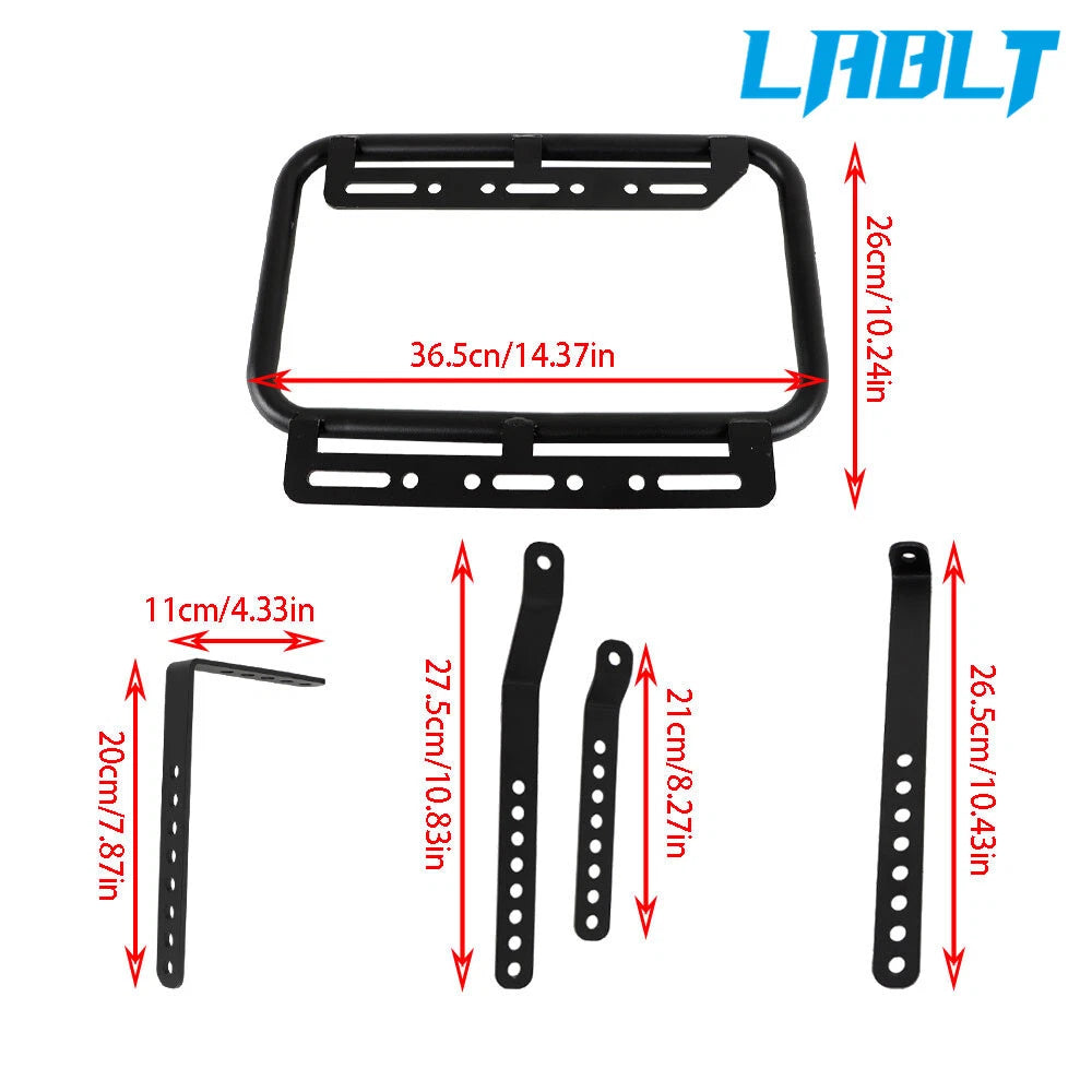 Hard Side Saddlebag Box Trunk Panniers for Motorcycle (36L)
