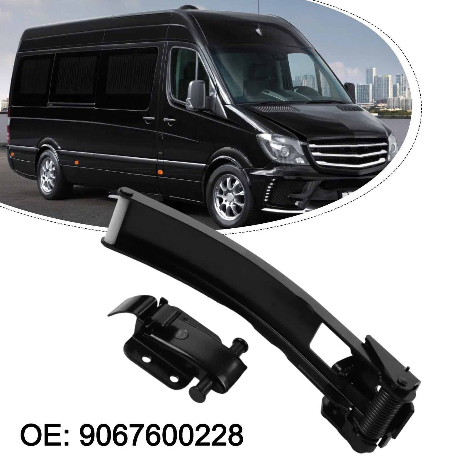 Rear Door Check Strap Stopper Set for W906 Vans (2007–2018)