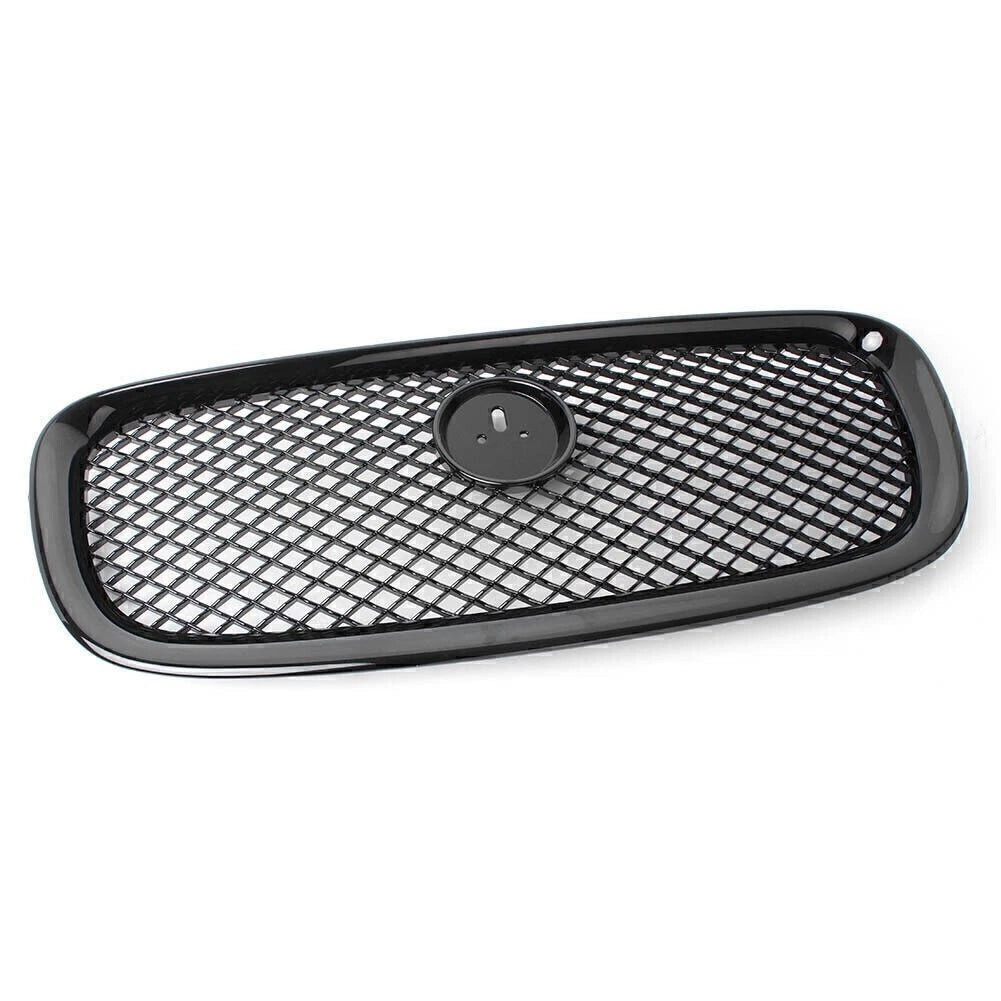 Gloss Black ABS Front Upper Grille Mesh for Jaguar XF XFR (2012–2014)