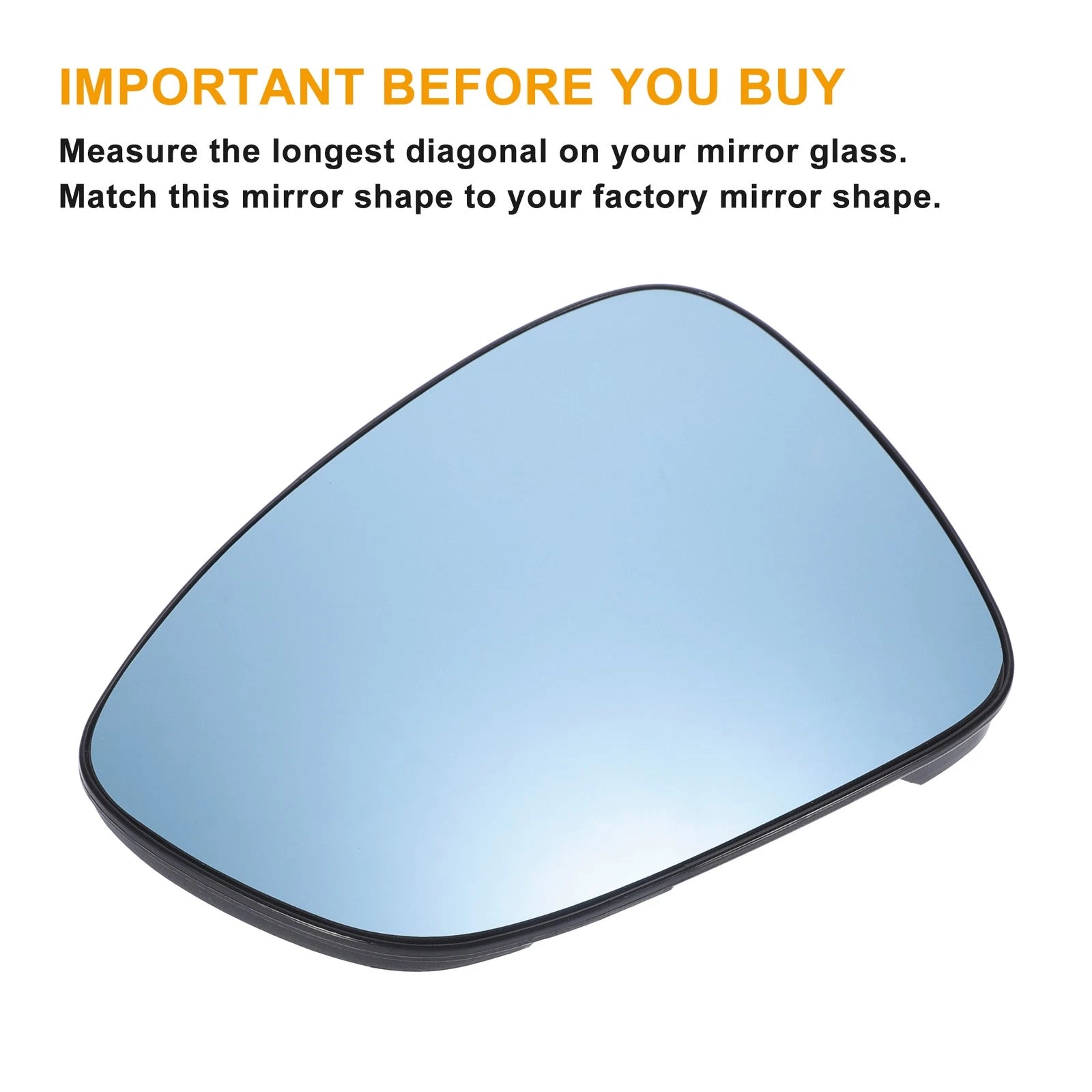 Left Side Heated Blue Mirror Glass for Citroen C5 (2008–2016)