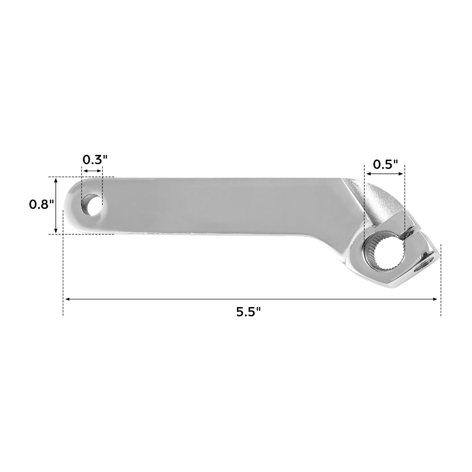 Chrome Inner Shift Rod Lever for Harley Road Electra Glide (1984–2016)