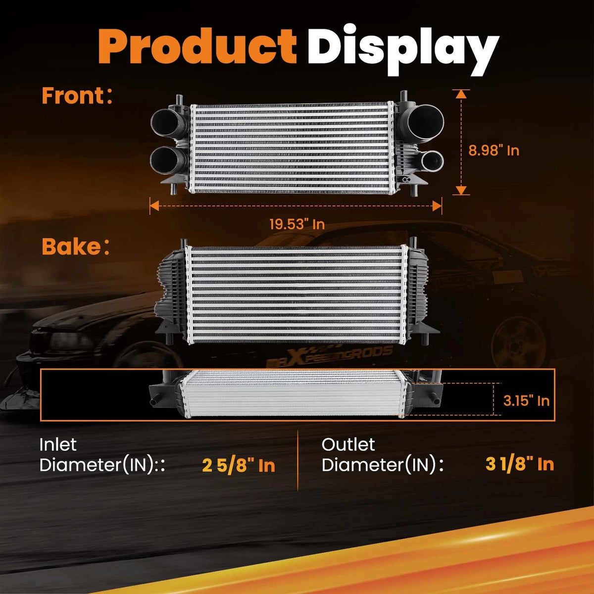 Turbo Intercooler Charge Air Cooler for Ford Expedition F150 (2015–2021)
