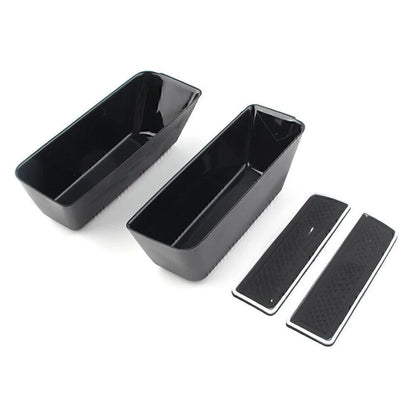 Rear Door Handle Armrest Storage Box Tray Bin Kit for Ford Edge (2015–2018)