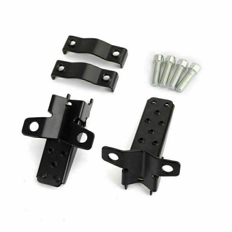 1X Universal Motorcycle Passenger Foot Peg Rear Footrest 25-28mm T9