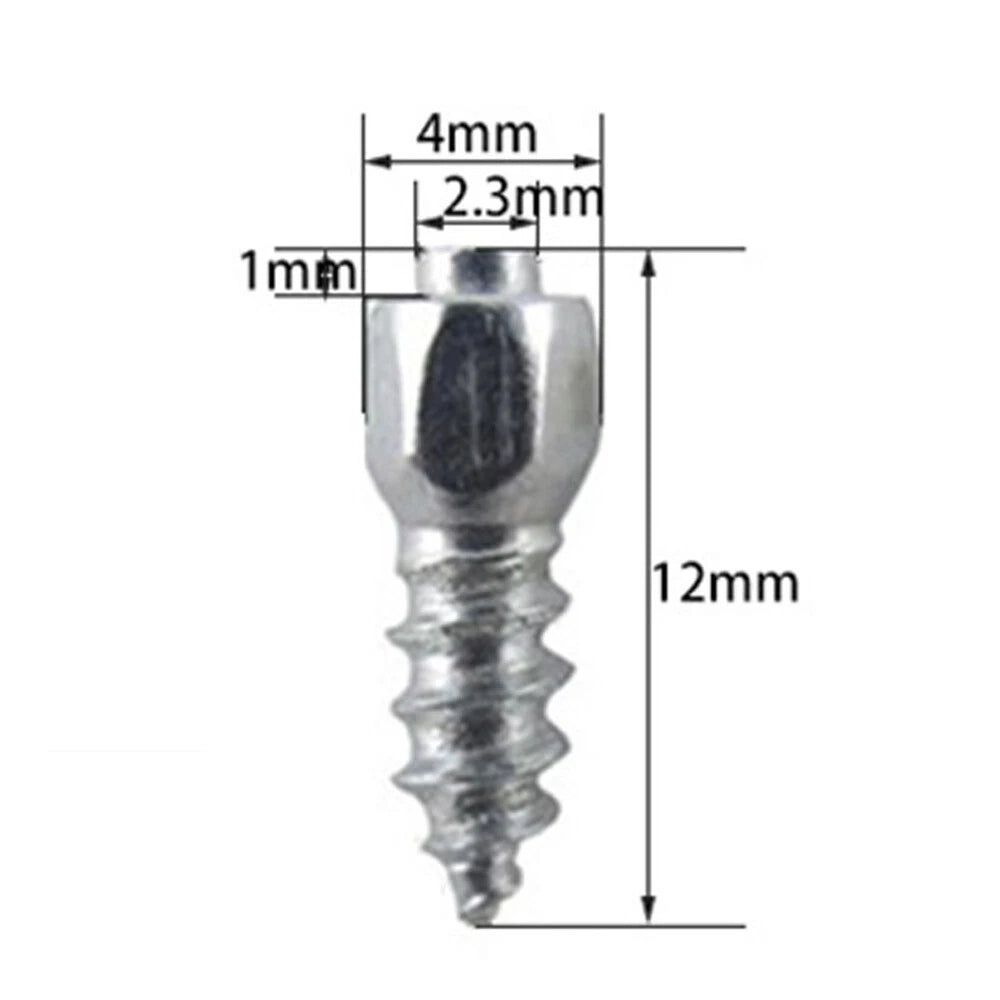 300Pcs 4x12mm Metal Tire Studs for Motorcycle