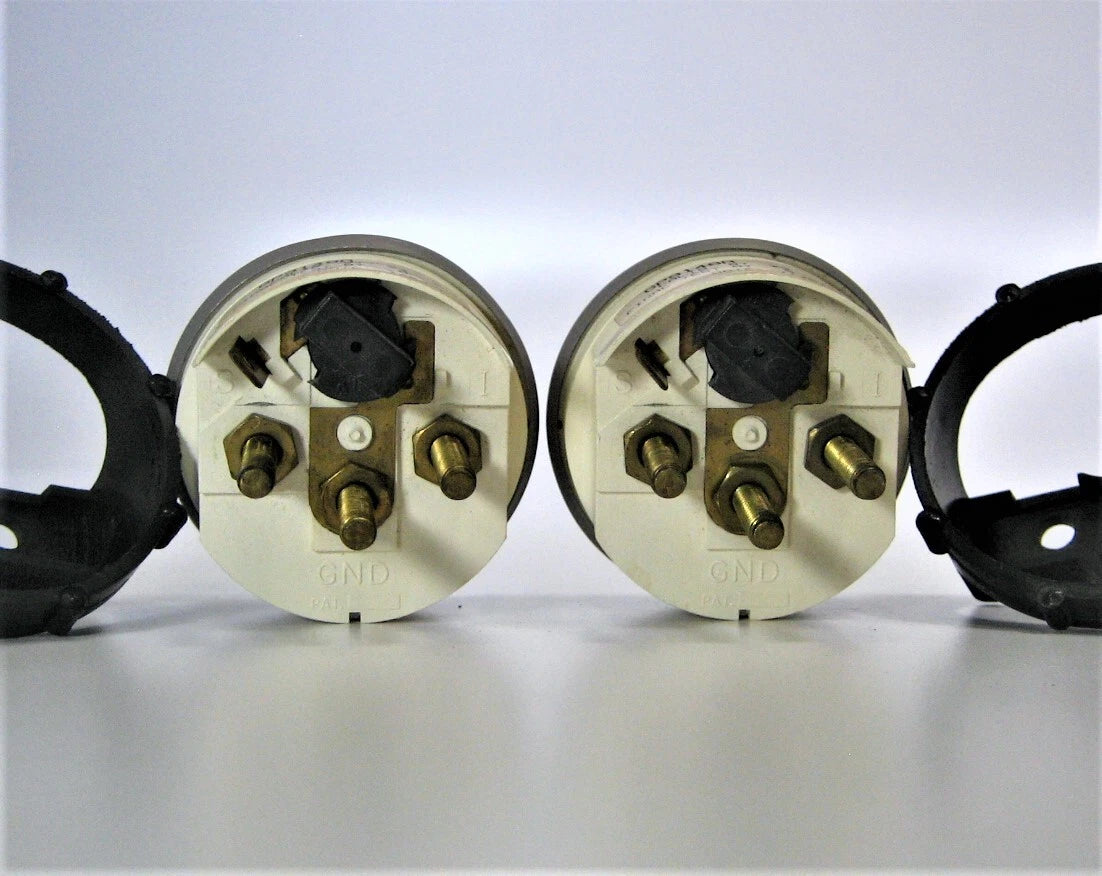 2X Faria GP9148A 2" White 100-250°F Temperature Gauge for