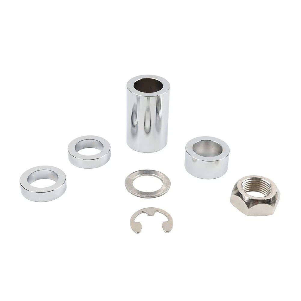 Motorcycle Rear Axle Nut Spacer Kit For Harley Softail FLST FSXT 2008+