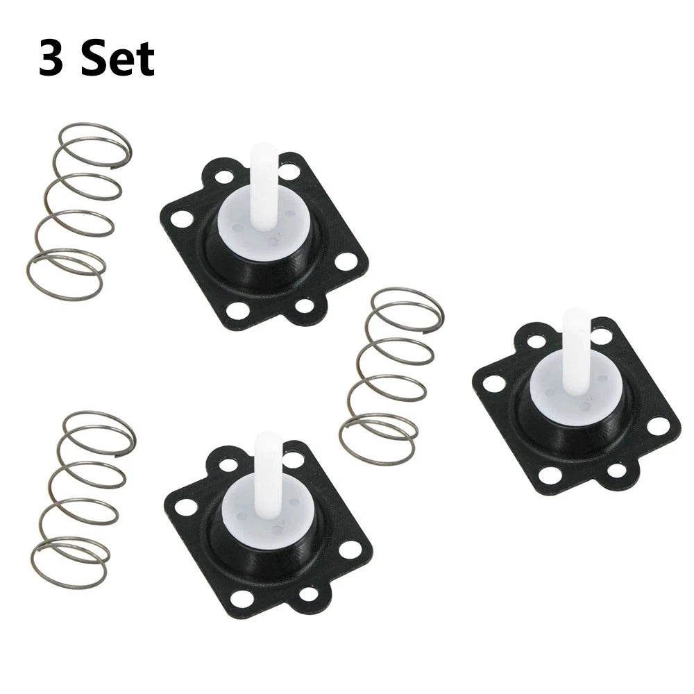 3x Accelerator Pump Replace Parts Kit Fit For Mercury 80-125HP 811287 1988-2004