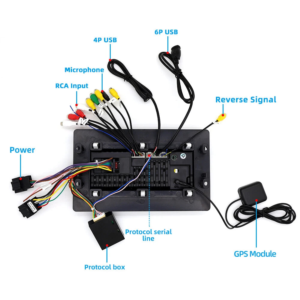9'' Carplay Android Stereo GPS Navigation for Saab 9-5 (2005–2009)