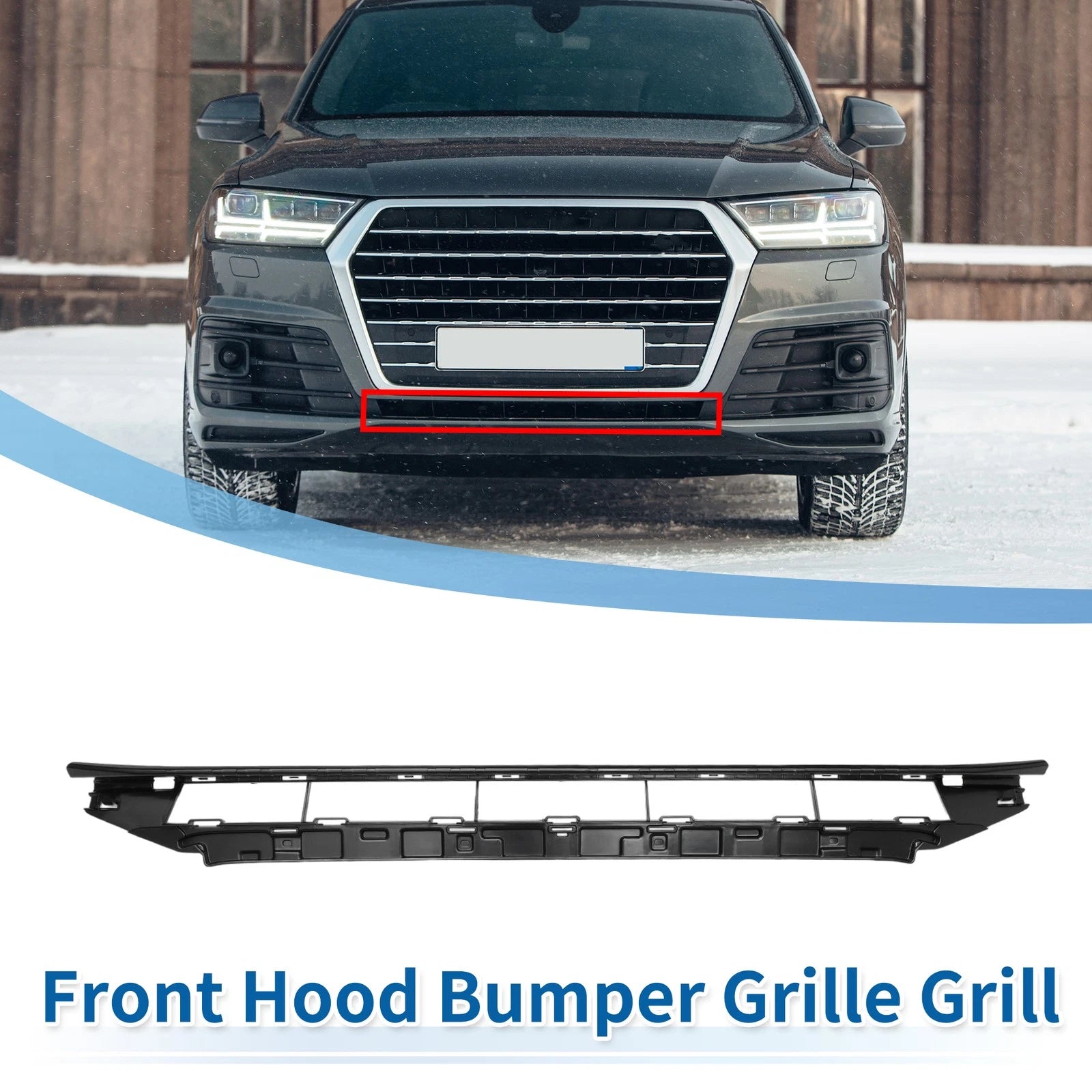 Front Lower Bumper Grille Grill Replacement for Audi Q7 (2016–2019)