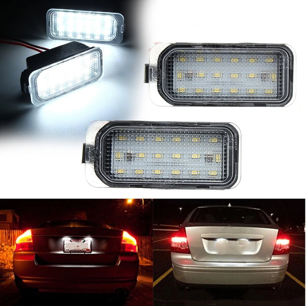 2X Full LED License Plate Light Lamp for Ford Fiesta JA8 (2008–2019) Edge (2015–2018)