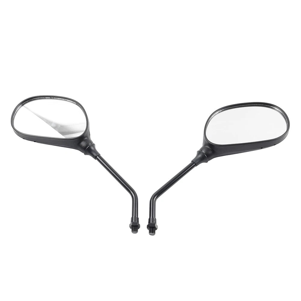 1 Pair Black Rearview Side Mirrors for Yamaha YBR125 (2005–2023)
