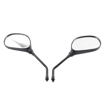 1 Pair Black Rearview Side Mirrors for Yamaha YBR125 (2005–2023)
