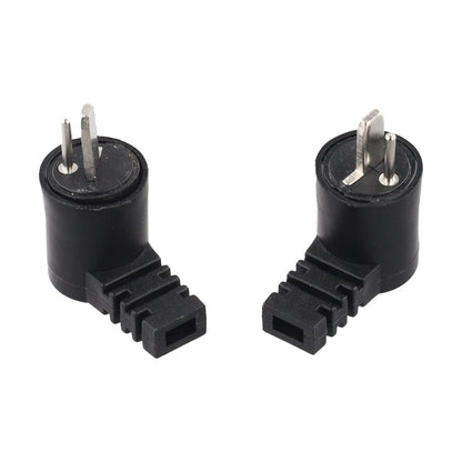 2X Right Angle HiFi Speaker Cable Connector for Professional Grade Audio