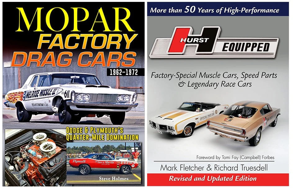 2-Book Set: Mopar Drag Racing Legends & Hurst Performance History (1961–1972)