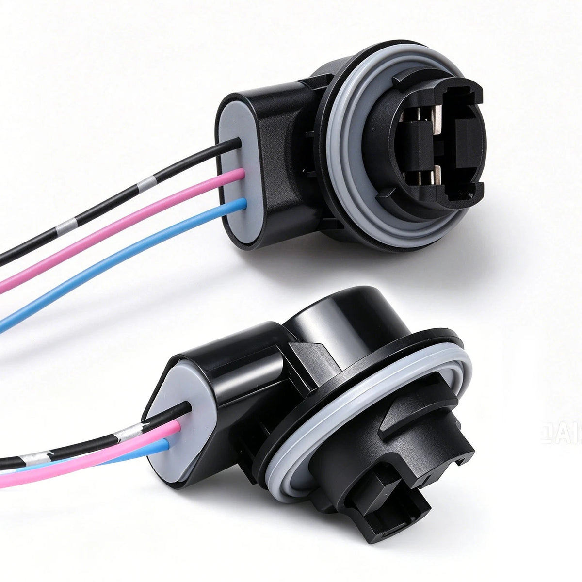 2-Pack 3157 Socket Harness for DIY Waterproof Connector (Universal)