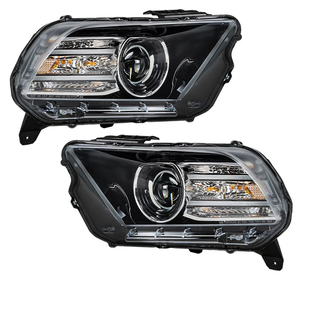 Headlight Assembly HID/Xenon W/LED for Ford Mustang (2013–2014) Left+Right