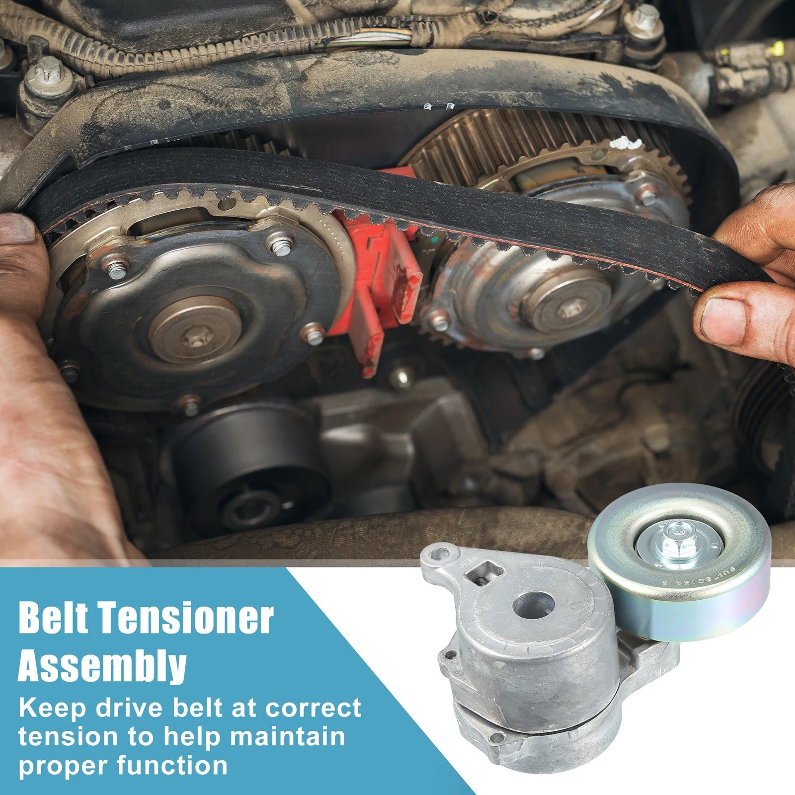 Belt Tensioner Pulley Assembly Replacement for Mitsubishi Eclipse (2006–2012)