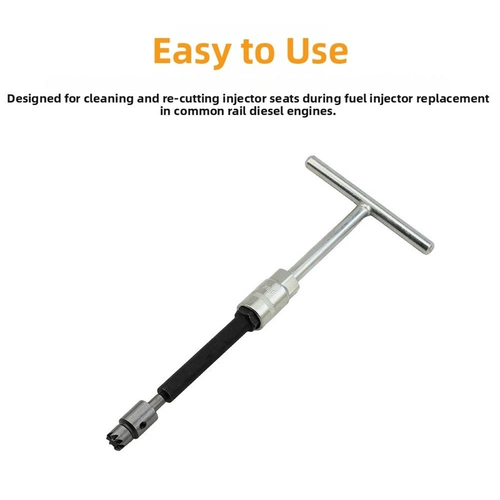 Fuel Injector Seat Reamer Tool Set for Common Rail Engine Cleaning