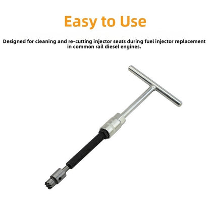 Fuel Injector Seat Reamer Tool Set for Common Rail Engine Cleaning