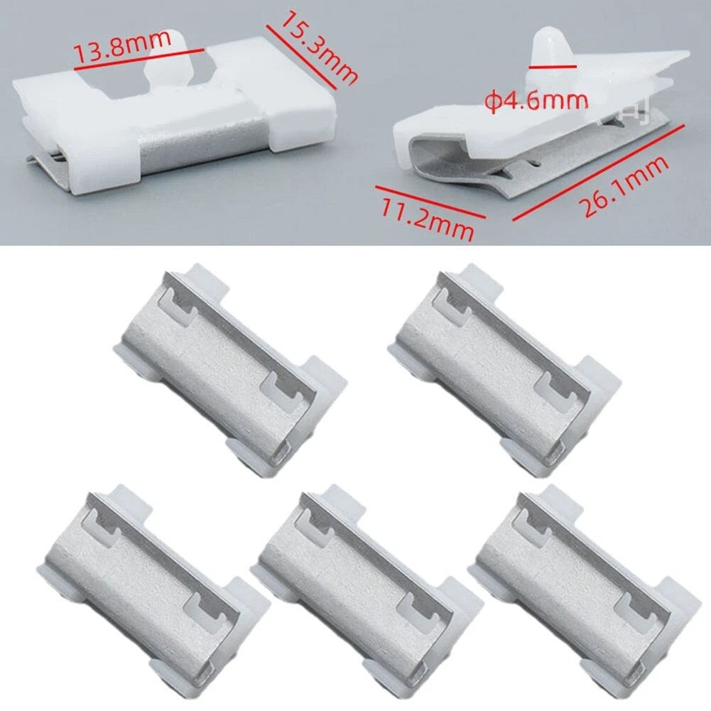 Set of 5 Windshield Moulding Clips for BMW E38 (1995–2001)