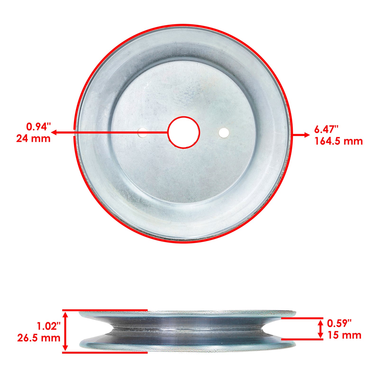 Deck Spindle Pulleys 60 Inch Replacement for Hustler Fastrak FR730 FT730 (2017–2021)