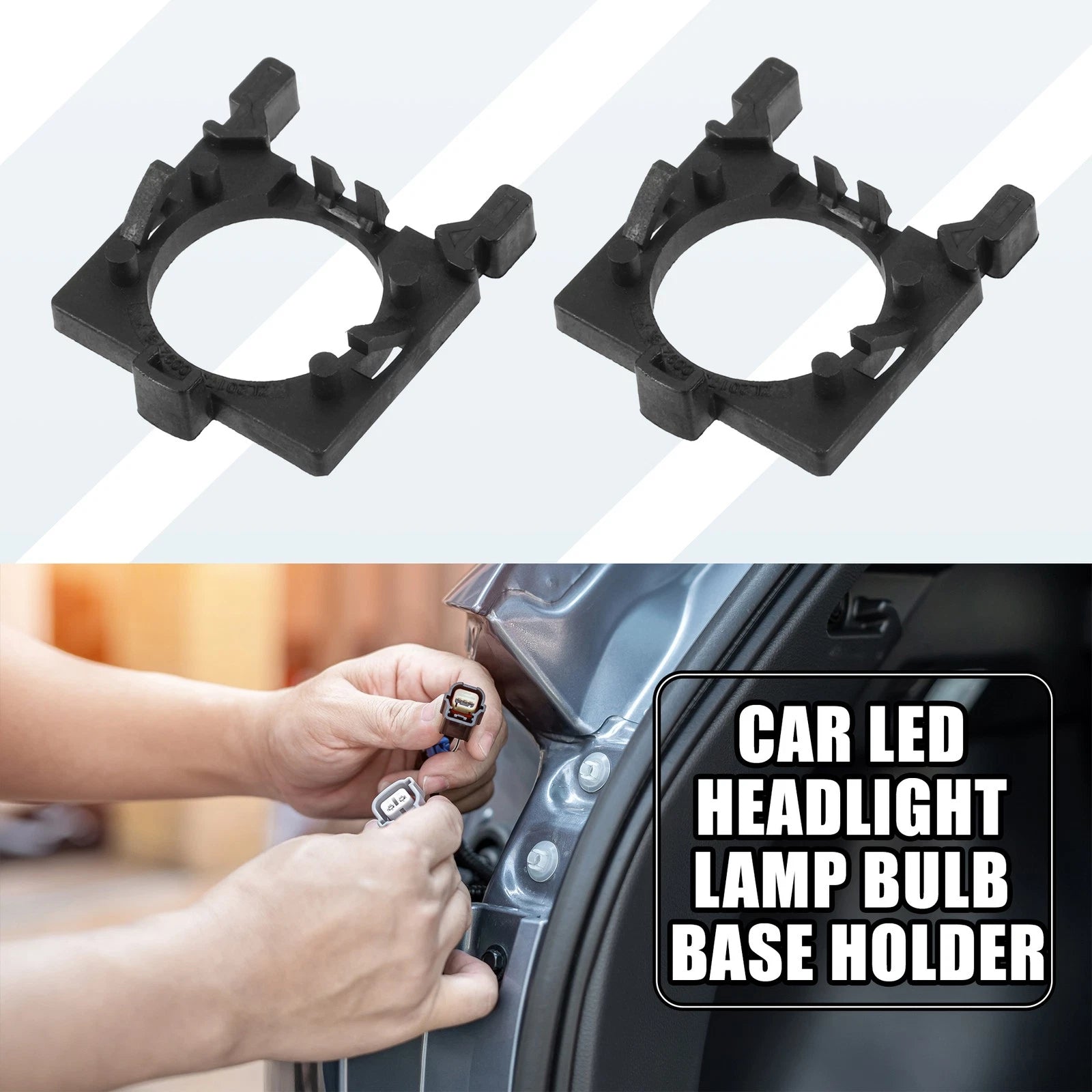 H7 LED Low Beam Headlight Bulb Base Holder for Ford Focus