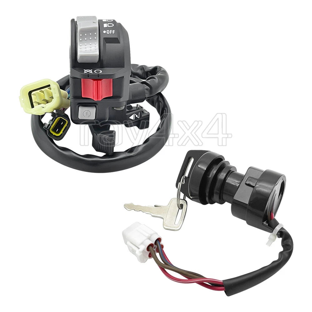 Start Stop Headlight Switch & Ignition Key Switch for Yamaha Grizzly Kodiak 400 (2000–2006)
