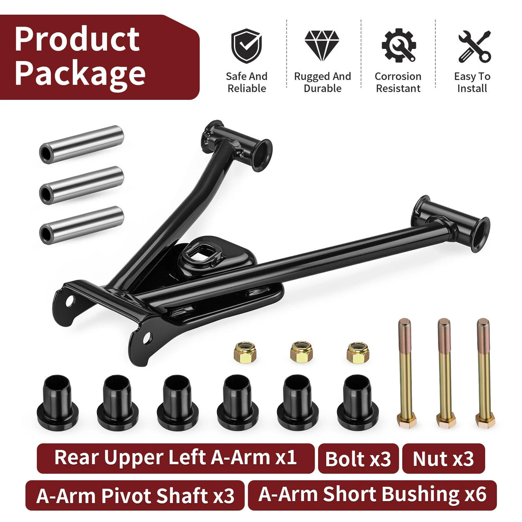 Rear Upper Left A-Arm w/ Bushing Kit for Polaris Sportsman 400 600 700 (2003–2005)