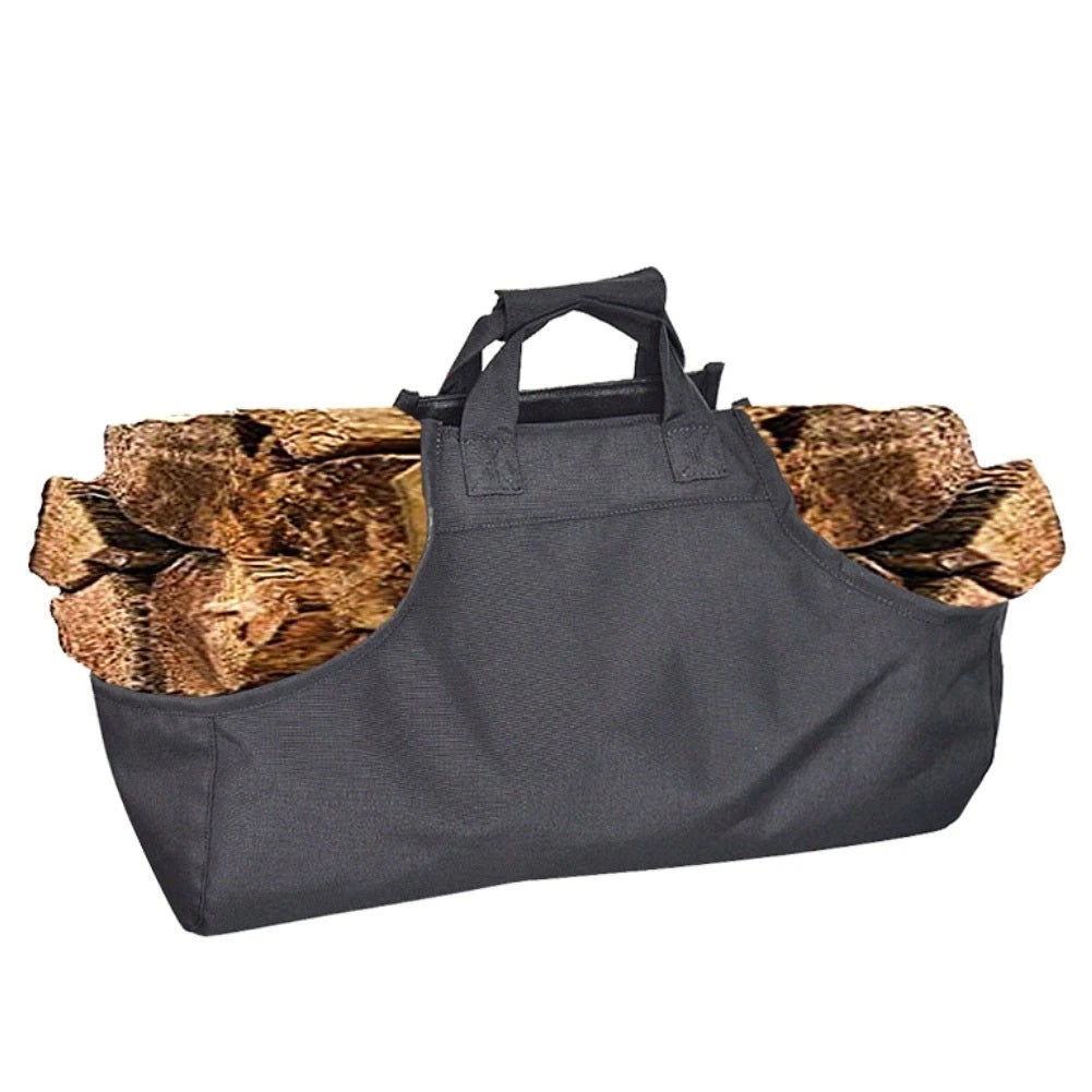 Firewood Carrier Bag for Easy Log Transport and Storage