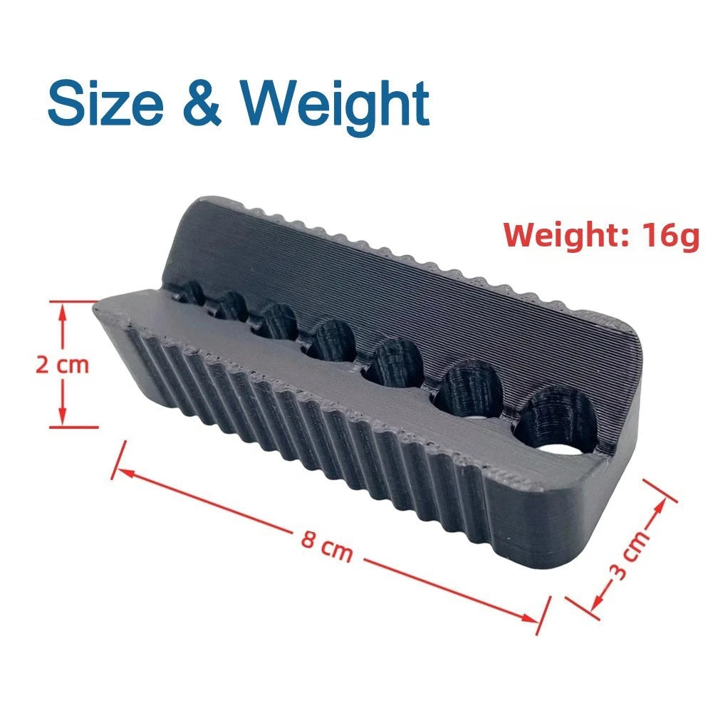 Drilling Guide with VShape Groove and 17 Hole Sizes for Accurate Drilling